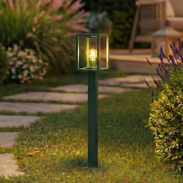 Lucande svetilka Ferda, 100 cm, zelena, IP44, zatemnjen, Zelena, Aluminij, Sodobni