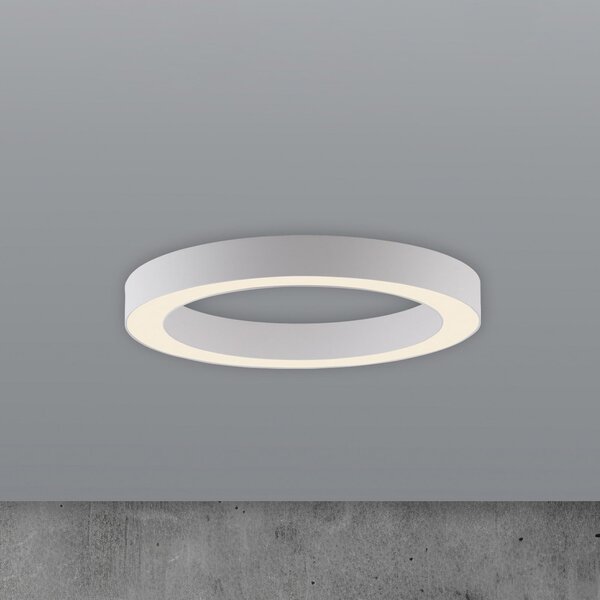 PURE LED-stropna svetilka Lines, premer 35 cm, bela, CCT, zatemnjen, Bela, Dnevna soba / jedilnica, Kovina, Sodobni