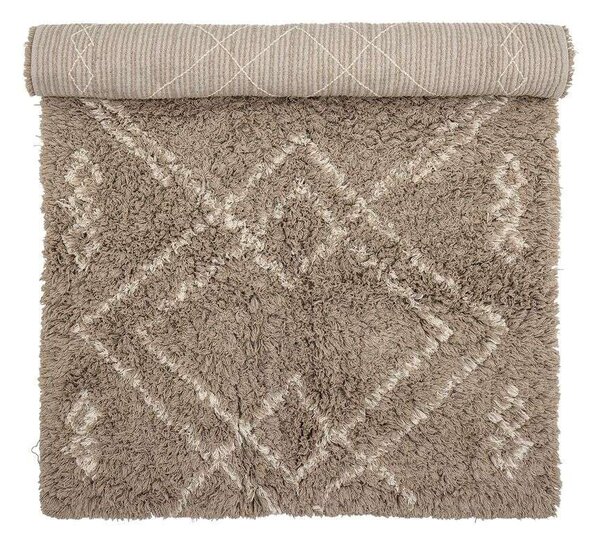 BloomingvilleBloomingville - Edea Rug Brown/Cotton Bloomingville