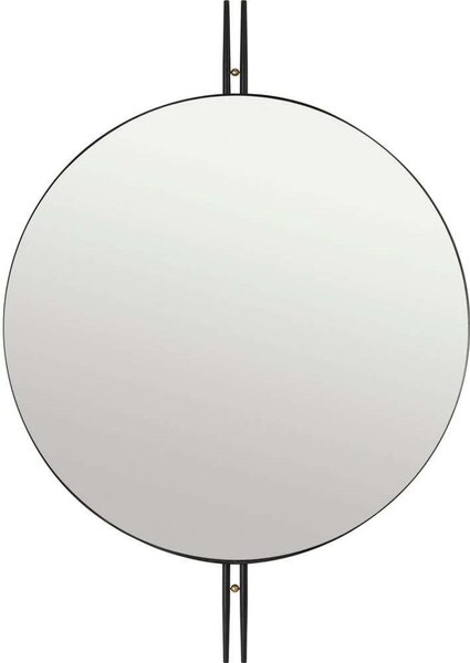 GUBIGUBI - IOI Wall Mirror Okrogla Ø80 Črna/Medeninasta GUBI