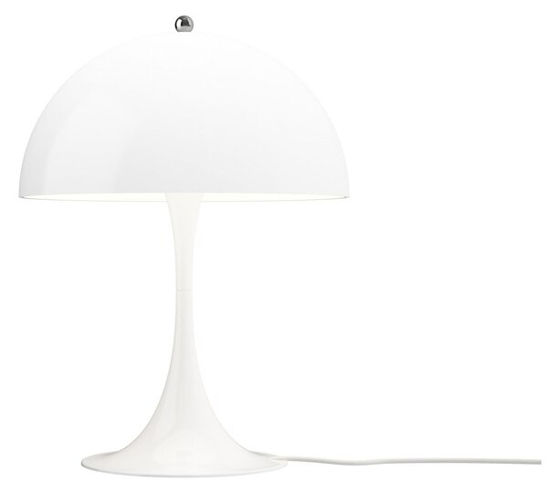 Louis Poulsen namizna svetilka Panthella 320, bela, Ø 32 cm, E14, Bela, Dnevna soba / jedilnica, Plastika, Sodobni