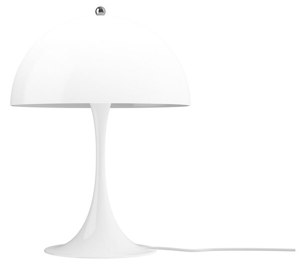 Louis Poulsen namizna svetilka Panthella 320, bela, Ø 32 cm, E14, Bela, Dnevna soba / jedilnica, Plastika, Sodobni