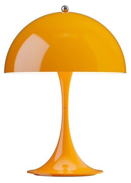 Louis Poulsen akumulatorska svetilka Panthella PORTABLE 250 oranžna IP44, zatemnjen, Oranžna, Dnevna soba / jedilnica, Plastika, Sodobni