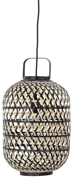 BloomingvilleBloomingville - Sora Lantern Obesek Svetilka Black Bamboo Bloomingville