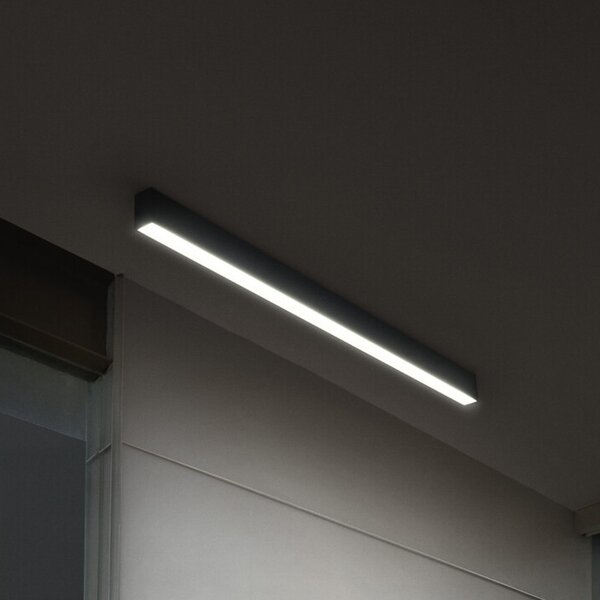 OSRAM LED stropna svetilka Office line Cuboid črna 4000 K DIM, zatemnjen, Črna, Študija / pisarna, Aluminij, Sodobni