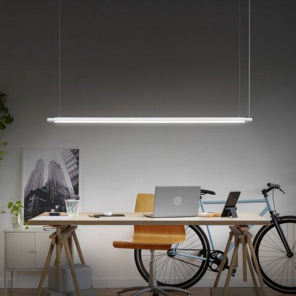 OSRAM LED-visoka svetilka Office line Slab bela 4.000 K DIM, zatemnjen, Bela, Študija / pisarna, Aluminij, Sodobni