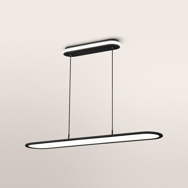 OSRAM LED-visoka svetilka Office line Panel Ellipse črna 940 DIM, zatemnjen, Črna, Študija / pisarna, Aluminij, Sodobni