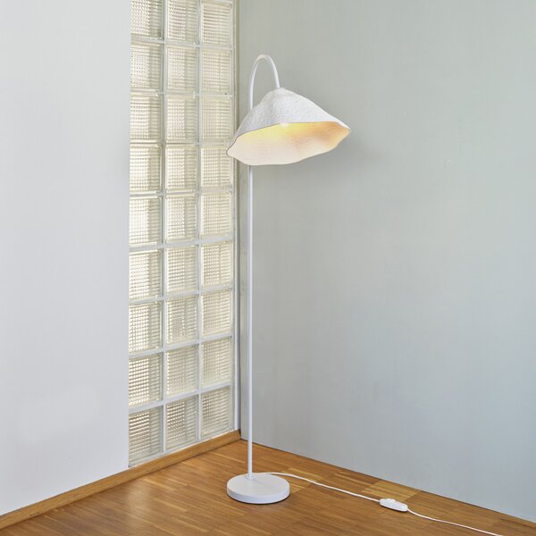 OSRAM Stojna svetilka Decor Lotus Leaf, 1-žarnica, bela, papir, E27, Bela, Dnevna soba / jedilnica, Papir / karton, Prostostoječa stropna svetilka