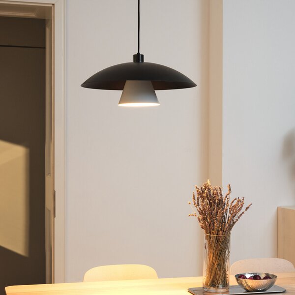 OSRAM viseča svetilka Decor Flying Mushroom črna/bela, jeklo, zatemnjen, Črna, Kuhinja, Kovina, Sodobni