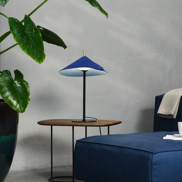OSRAM namizna svetilka Decor Flip, modra, filc, G9, nastavljiva, Modra, Dnevna soba / jedilnica, Kovina