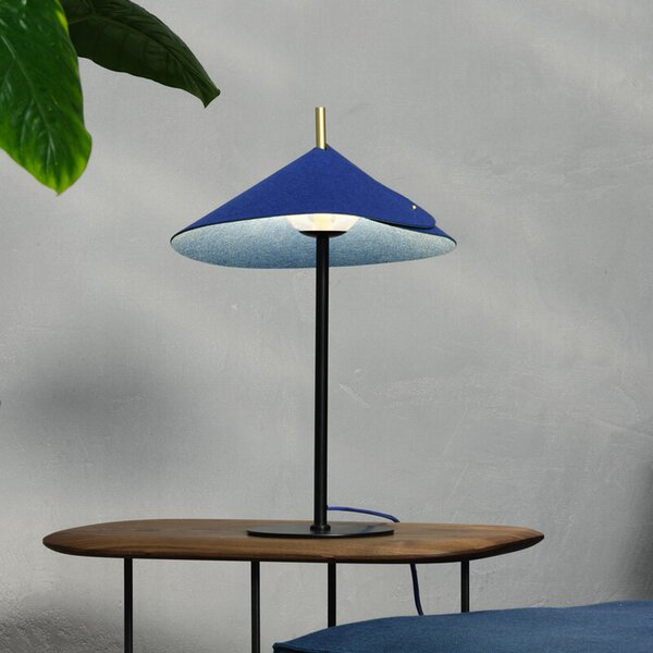 OSRAM namizna svetilka Decor Flip, modra, filc, G9, nastavljiva, Modra, Dnevna soba / jedilnica, Kovina
