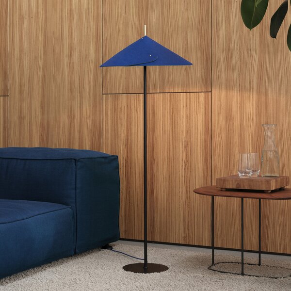 OSRAM Stojna svetilka Decor Flip, modra, filc, E14, nastavljiva, Modra, Dnevna soba / jedilnica, Kovina
