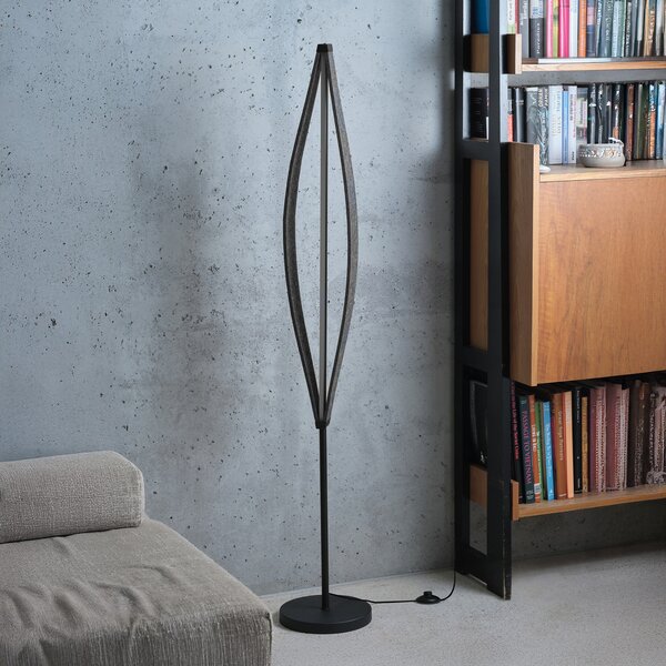 OSRAM LED-stoječa svetilka Decor Flat Felt, siva, filc, 3.000 K, Siva, Dnevna soba / jedilnica, Tkanine / tekstil, Sodobni
