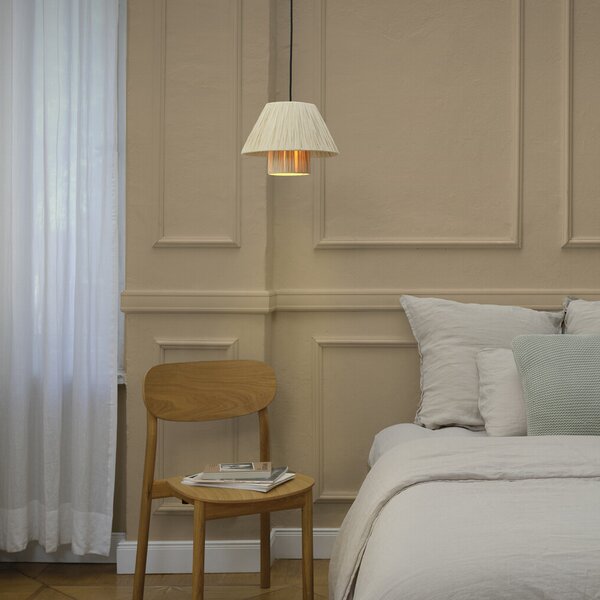 OSRAM viseča svetilka Decor Bamboo Paper Hut Ø 28 cm, bambus, E27, zatemnjen, Rjava / rjasta, Dnevna soba / jedilnica, Bambus, Podeželska hiša / Rustikalna