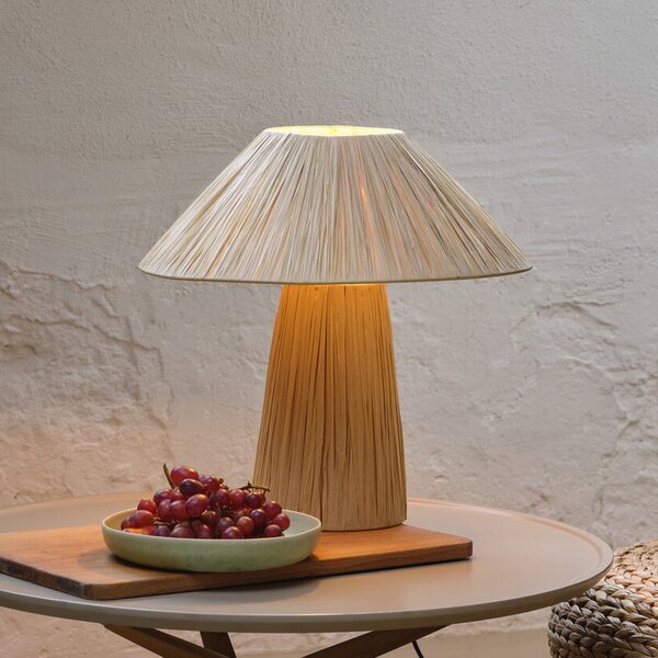 OSRAM namizna svetilka Decor Bamboo Paper Hut, bambus, E27, Rjava / rjasta, Dnevna soba / jedilnica, Bambus, Podeželska hiša / Rustikalna