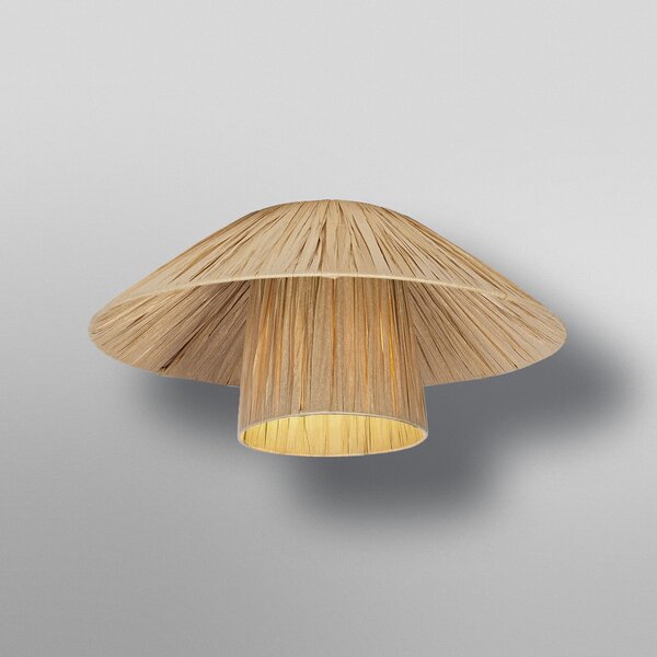 OSRAM stropna svetilka Decor Bamboo Paper Hut Ø 40 cm, bambus E27, zatemnjen, Rjava / rjasta, Dnevna soba / jedilnica, Bambus, Podeželska hiša / Rustikalna