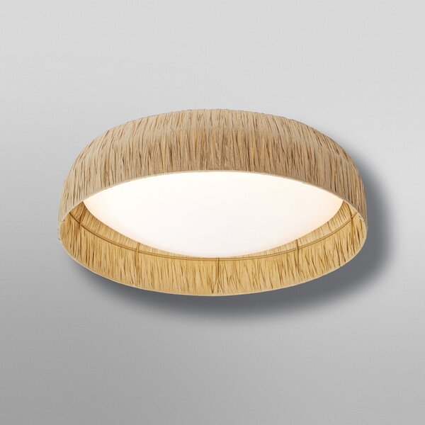 OSRAM LED stropna svetilka Decor Bamboo Paper, Ø 50 cm, bambus, Rjava / rjasta, Dnevna soba / jedilnica, Bambus, Podeželska hiša / Rustikalna