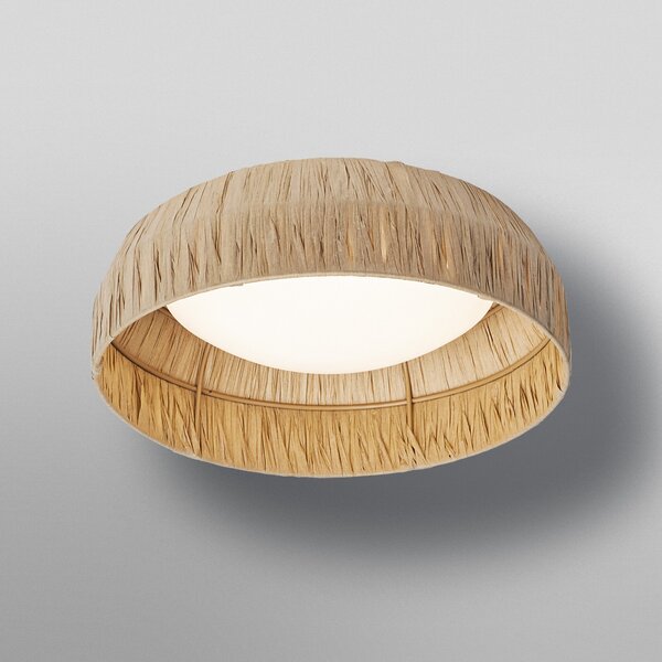 OSRAM LED stropna svetilka Decor Bamboo Paper, Ø 30 cm, bambus, Rjava / rjasta, Dnevna soba / jedilnica, Bambus, Podeželska hiša / Rustikalna
