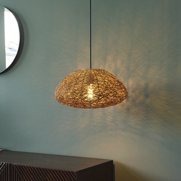 OSRAM viseča svetilka Decor Paper Drop, 1-žarnica, bež, E27, zatemnjen, Bež, Dnevna soba / jedilnica, Papir / karton, Podeželska hiša / Rustikalna