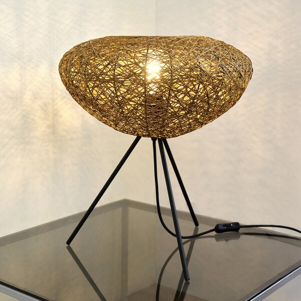 OSRAM namizna svetilka Decor Paper Drop, Tripod, bež, E27, Bež, Dnevna soba / jedilnica, Papir / karton, Podeželska hiša / Rustikalna, Tripod
