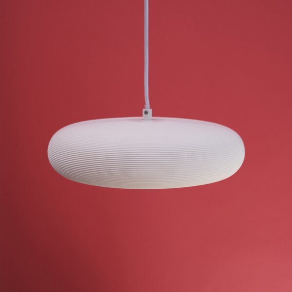 OSRAM viseča svetilka Decor Plaster Pure, sadra, Ø 30 cm, E27, zatemnjen, Bela, Dnevna soba / jedilnica, Mavec/glina