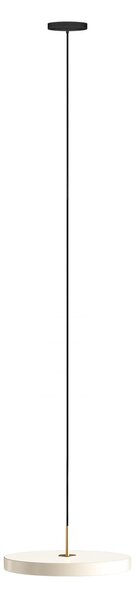 UMAGE LED viseča svetilka Asteria Plus Medium biserno bela Ø 43 cm CCT, zatemnjen, Bež, Dnevna soba / jedilnica, Kovina, Dizajn