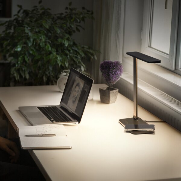OSRAM LED namizna svetilka Office Line Desk Banker črna CCT DIM, zatemnjen, Črna, Študija / pisarna, Aluminij