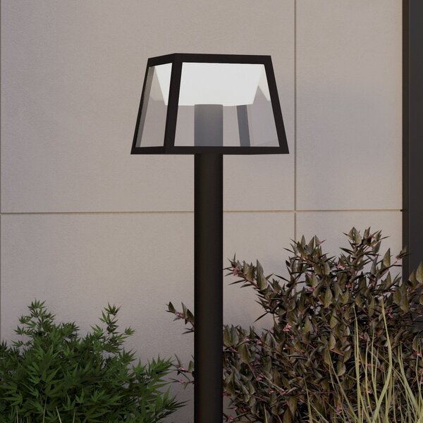 EGLO Solarna LED luč za poti Altilia, višina 106 cm, črna, senzor, Črna, Plastika, Sodobni