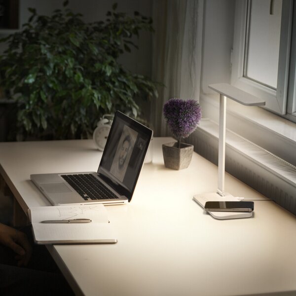 OSRAM LED namizna svetilka Office Line Desk Banker, bela, CCT, DIM, zatemnjen, Bela, Študija / pisarna, Aluminij