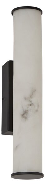 Searchlight LED kopalniška stenska svetilka Wales črna/marmorirana 35 cm jeklo/smola, zatemnjen, Vijolična, Kopalnica, Kovina