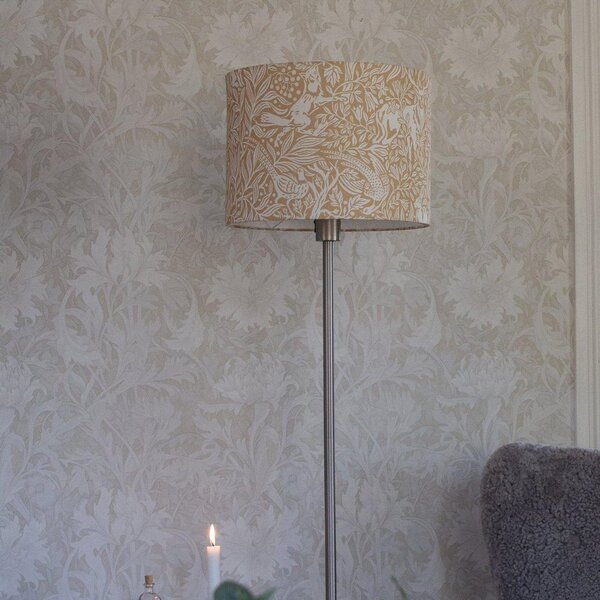 PR Home Stojna svetilka Amy, rumena/siva, višina 150 cm, tekstil, E27, Siva, Dnevna soba / jedilnica, Tkanine / tekstil