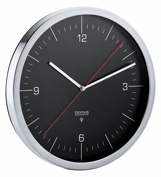 Blomus - Crono Radio Control LED Clock Ø30 Črna Blomus