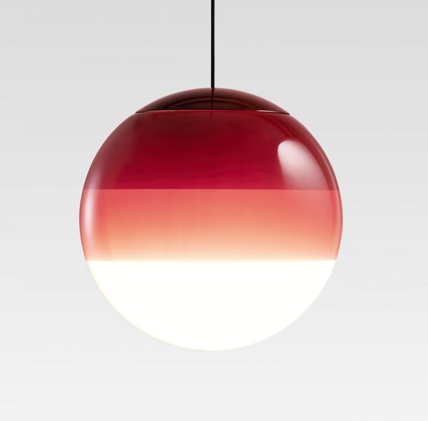 MARSET LED viseča svetilka Dipping Light, Ø 13 cm, bordo rdeča, zatemnjen, Rdeča, Dnevna soba / jedilnica, Steklo, Dizajn, Globus