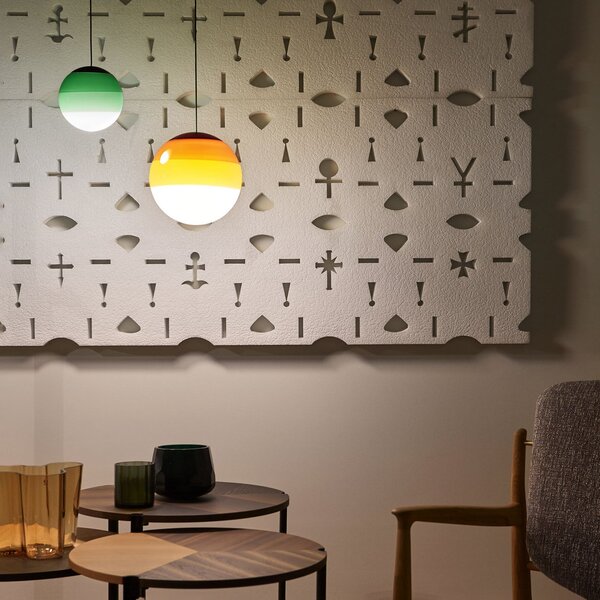 MARSET LED viseča svetilka Dipping Light Ø 13 cm zelena, zatemnjen, Zelena, Dnevna soba / jedilnica, Steklo, Dizajn, Globus