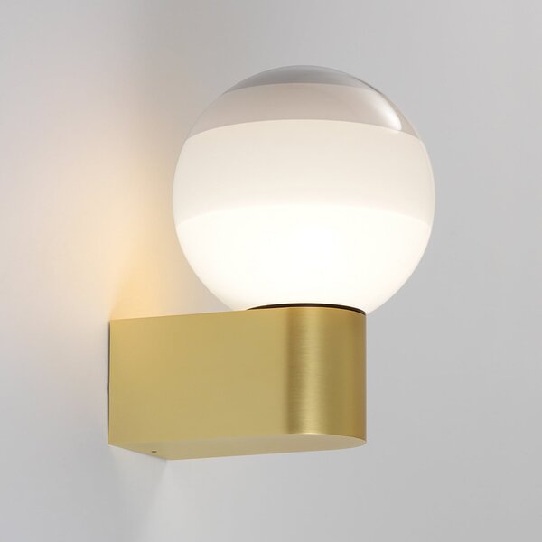 MARSET LED stenska svetilka Dipping Light A1, bela/zlata, zatemnjen, Zlata / medeninasta, Dnevna soba / jedilnica, Kovina, Dizajn, Globus