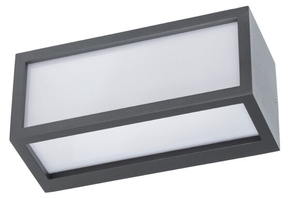 G & L Handels GmbH Zunanja stenska svetilka 400157, antracit, aluminij, dolžina 25,2 cm, IP54, Črna, Aluminij