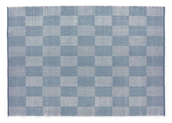 HAYHAY - Check Rug Small Check 170x240 Light Blue HAY