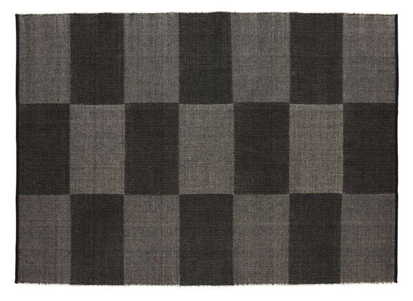 HAYHAY - Check Rug Large Check 170x240 Black HAY