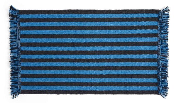 HAYHAY - Stripes and Stripes Wool Rug 95x52 Blue HAY