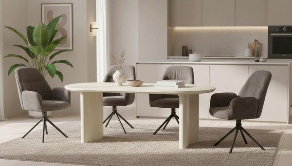 P & B Jedilna Miza Molde, Bež, 180x90