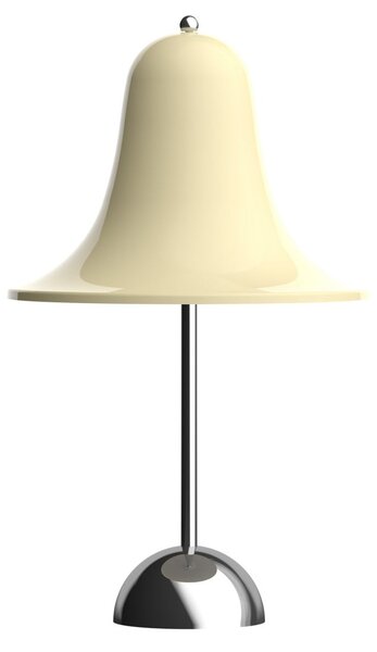 Verpan VERPAN LED-akumulatorska namizna svetilka Pantop, kremasto bela, višina 30 cm, zatemnjen, Dnevna soba / jedilnica, Plastika, Dizajn