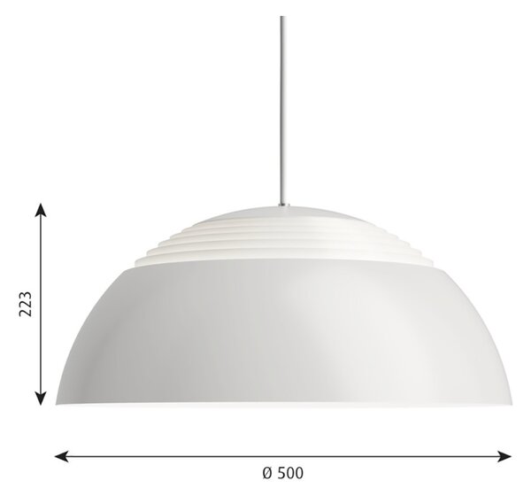 Louis PoulsenLouis Poulsen - AJ Royal 500 LED Obesek Svetilka Bela Louis Poulsen