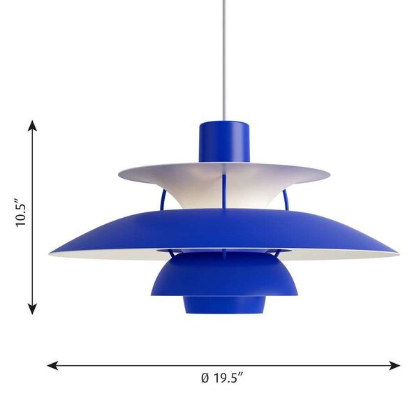 Louis PoulsenLouis Poulsen - PH 5 Obesek Svetilka Monochrome Blue Louis Poulsen