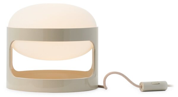 Kartell namizna svetilka KD28, siva, Ø 25 cm, E14-LED, Siva, Dnevna soba / jedilnica, Plastika, Dizajn