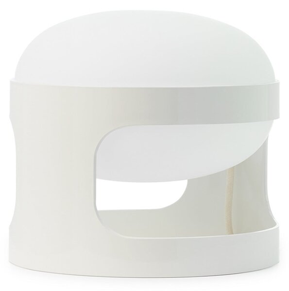 Kartell namizna svetilka KD28, bela, Ø 25 cm, E14-LED, Bela, Dnevna soba / jedilnica, Plastika, Dizajn