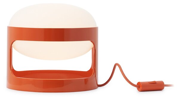 Kartell namizna svetilka KD28, oranžna, Ø 25 cm, E14-LED, Oranžna, Dnevna soba / jedilnica, Plastika, Dizajn