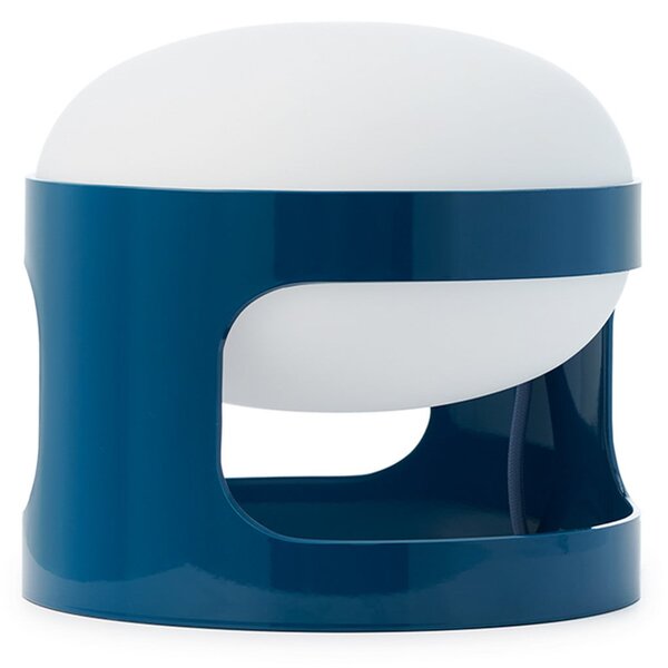 Kartell namizna svetilka KD28, petrol, Ø 25 cm, E14-LED, Modra, Dnevna soba / jedilnica, Plastika, Dizajn