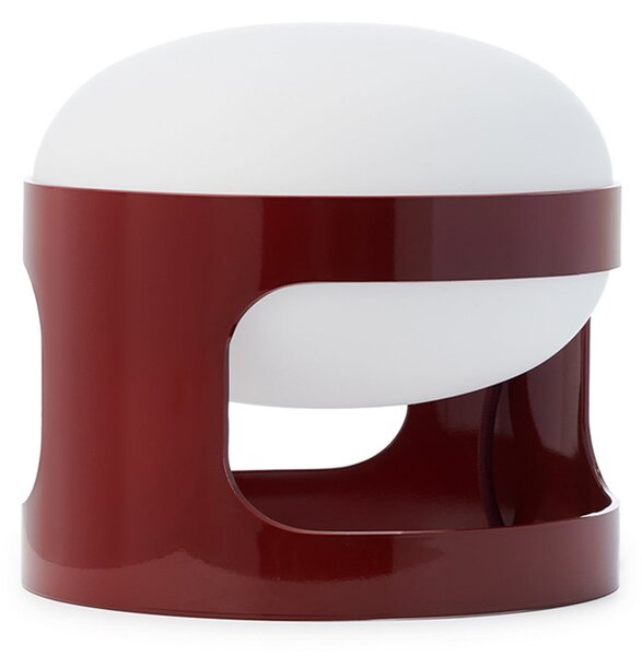 Kartell namizna svetilka KD28, temno rdeča, Ø 25 cm, E14-LED, Rdeča, Dnevna soba / jedilnica, Plastika, Dizajn