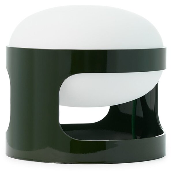 Kartell namizna svetilka KD28, gozdno zelena, Ø 25 cm, E14-LED, Zelena, Dnevna soba / jedilnica, Plastika, Dizajn