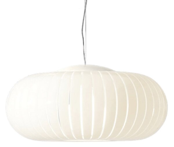 Kartell viseča svetilka Teresa, bela, Ø 50 cm, E27-LED, Bela, Dnevna soba / jedilnica, Plastika, Dizajn